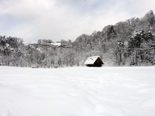 冬景色に彩られた世界遺産 白川郷どうぞのんびりと満喫