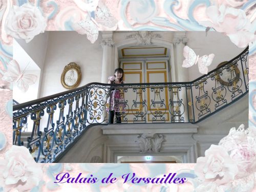 ヴェルサイユ宮殿 かわいい階段♪ ハネムーン旅行記 2014 フランス＆イタリア♪ - インド舞踊！絵画モデルで活躍中のねことぬいぐるみの人形劇ブログ♪ ねこのピンクハッピーライフ