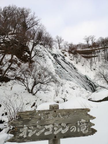 世界自然遺産❕知床の氷結した滝⛄ 