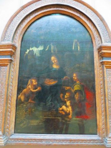 ラファエロ・サンティ　レオナルド・ダ・ヴィンチの絵をフィレンツェで見せてもらったのは、　未完成の岩窟の聖母　モナ・リザの素描